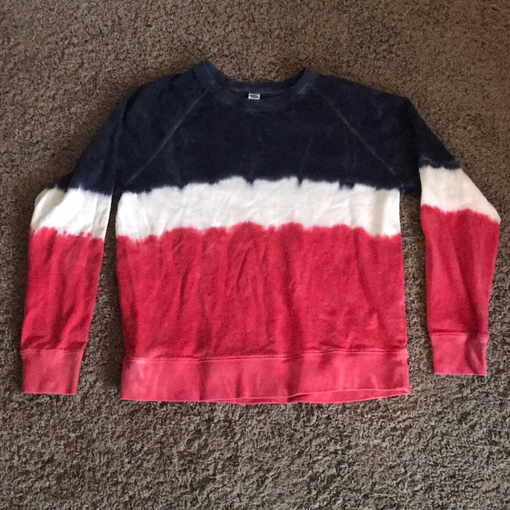 Old Navy tie dye crew neck sweatshirt